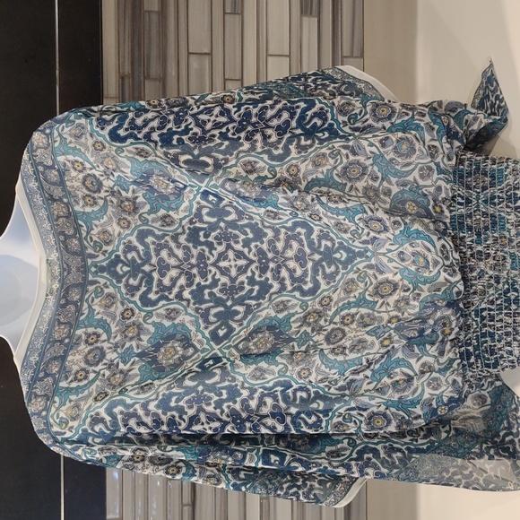 NWT Max Studio split sleeve printed top - Picture 6 of 8